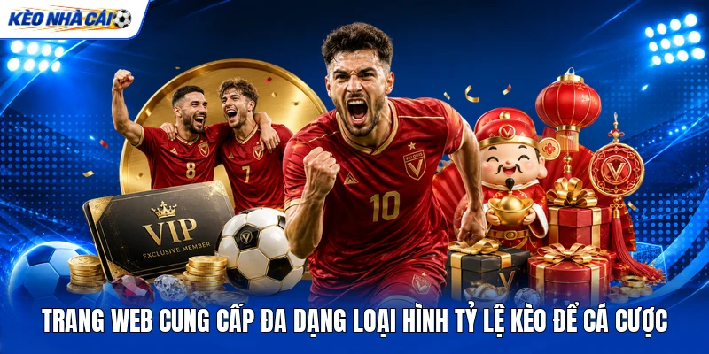 Trang web cung cấp đa dạng loại hình tỷ lệ kèo để cá cược